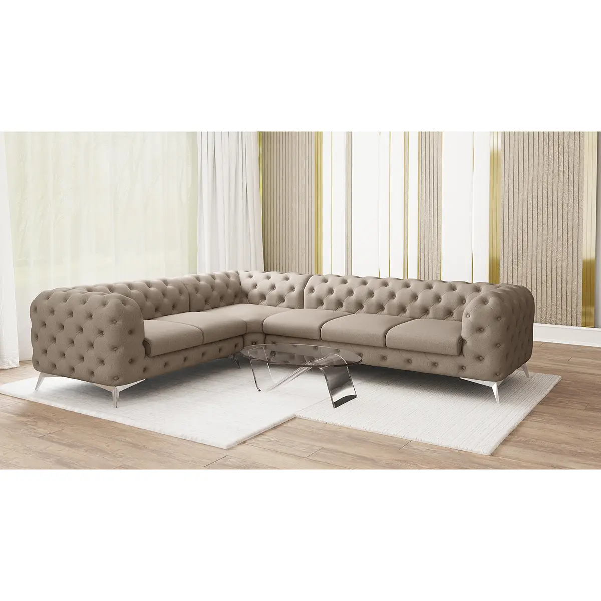 Ecksofa Laviva VI | Braun