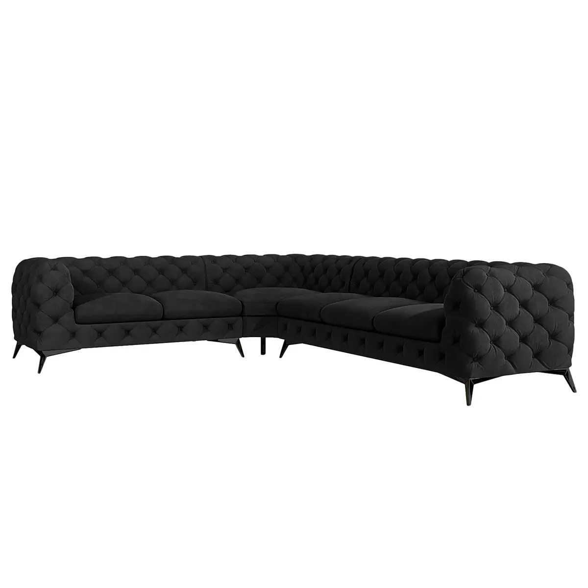 Ecksofa Laviva VI | Schwarz