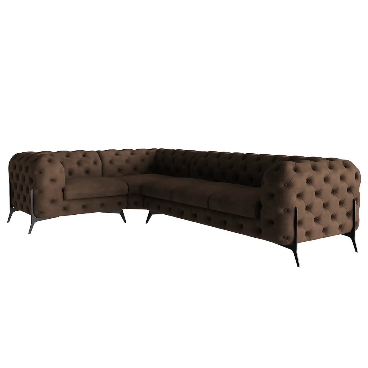 Ecksofa Priya | Braun