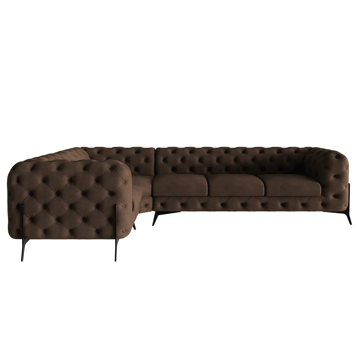 Ecksofa Priya | Braun
