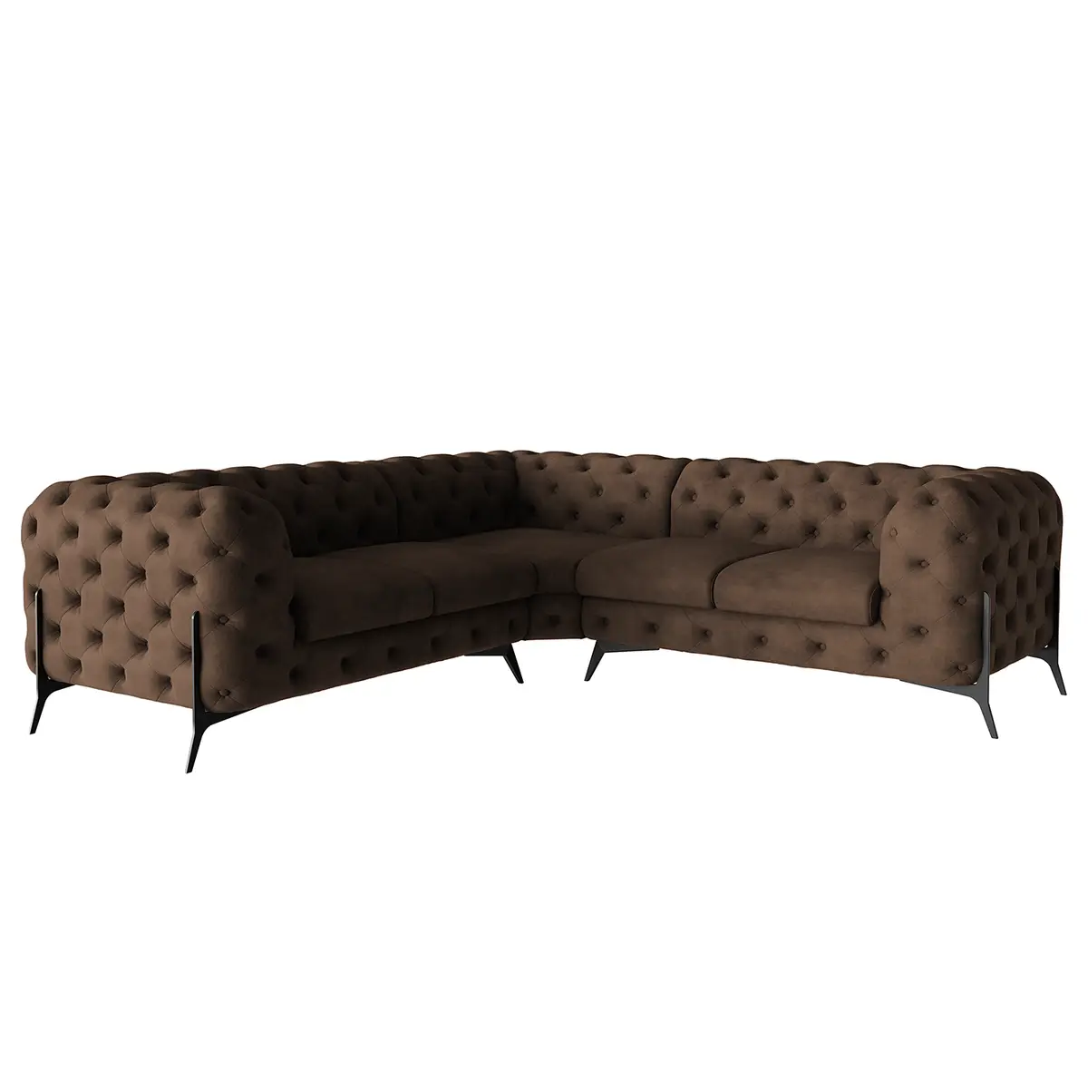 Ecksofa IV Priya | Braun