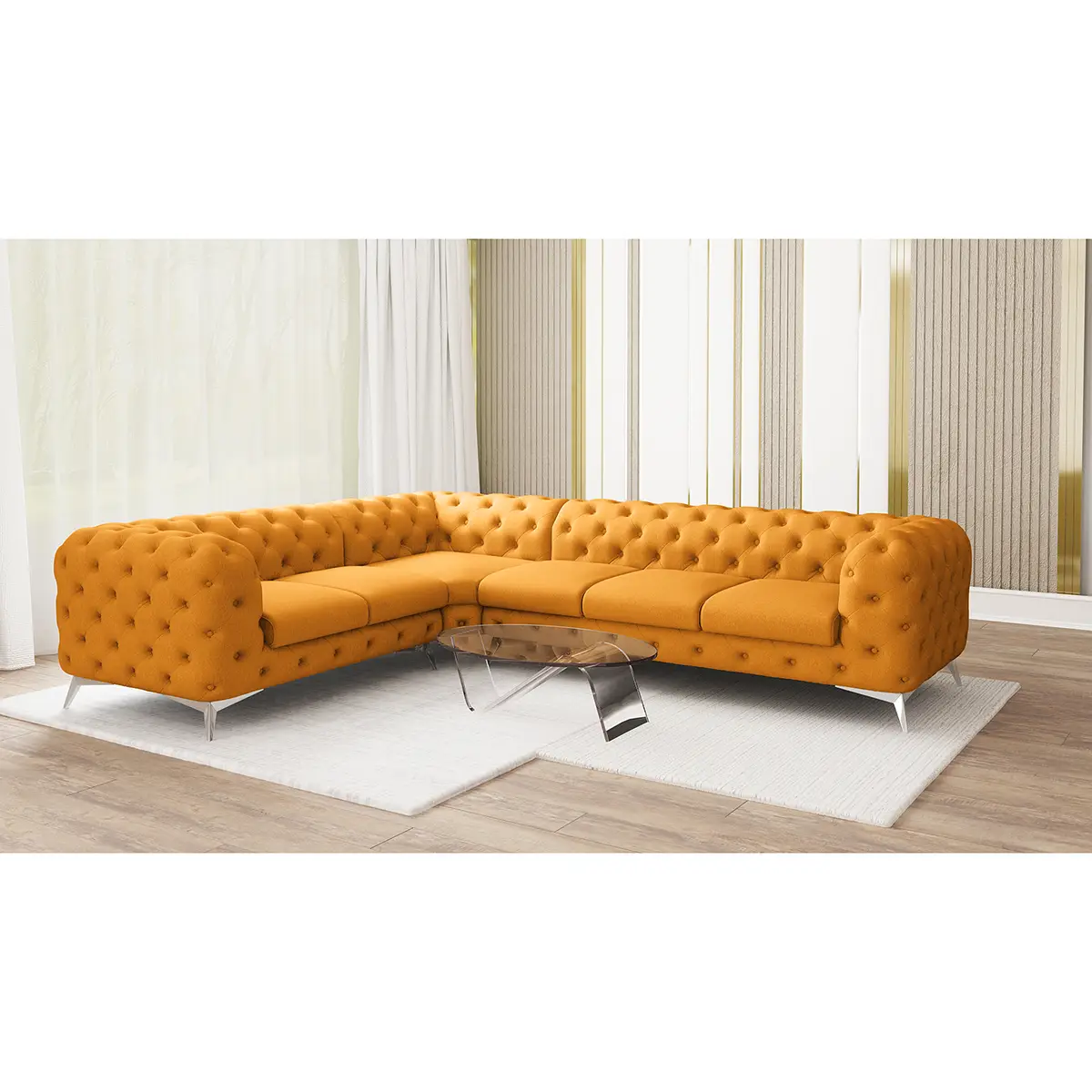 Ecksofa Laviva VI | Gelb