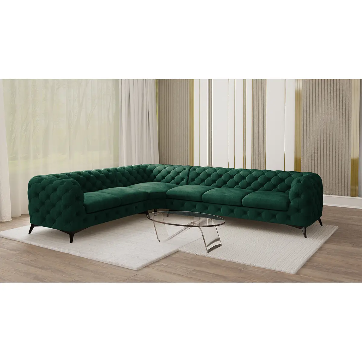 Ecksofa Laviva VI | Grün