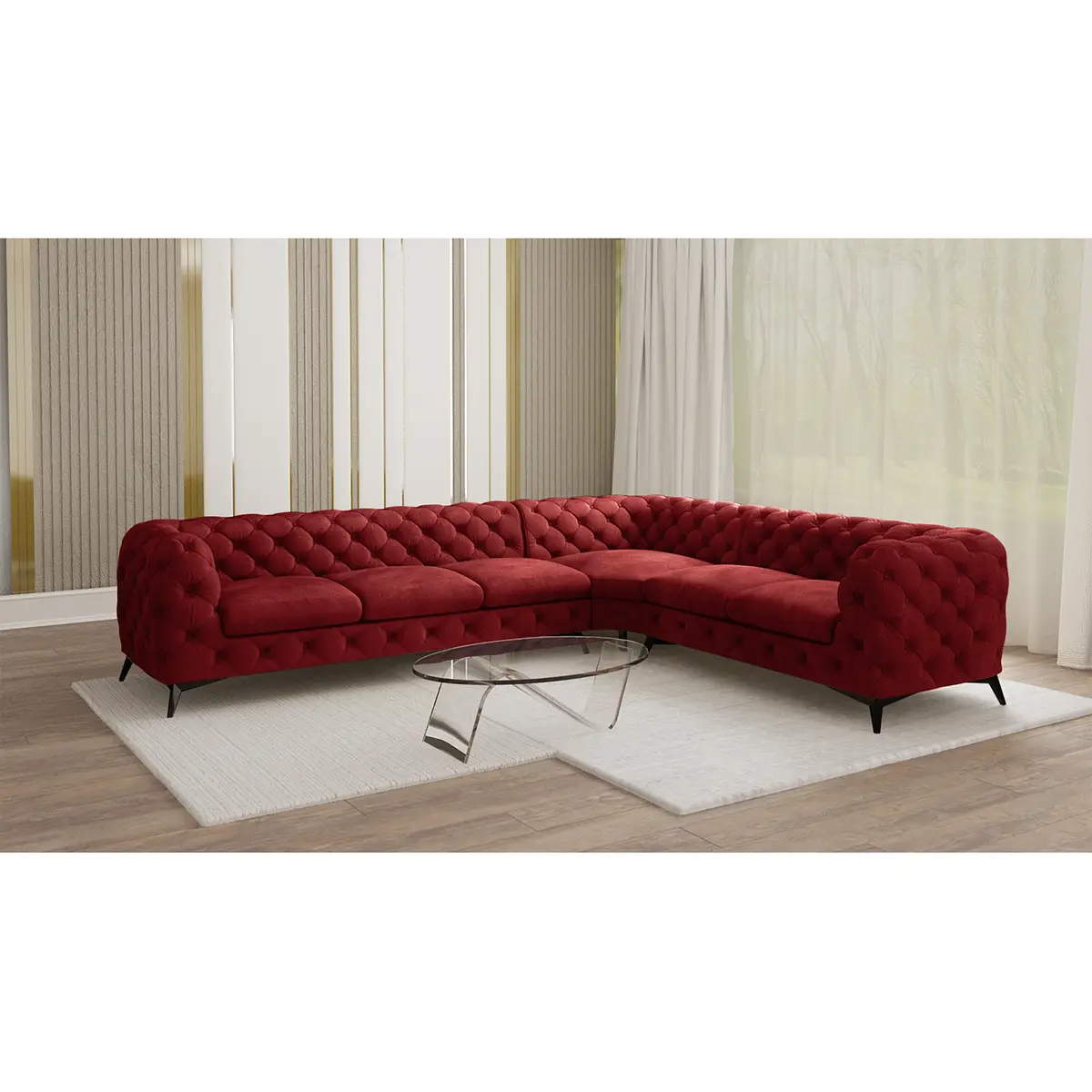Ecksofa Laviva VI | Rot