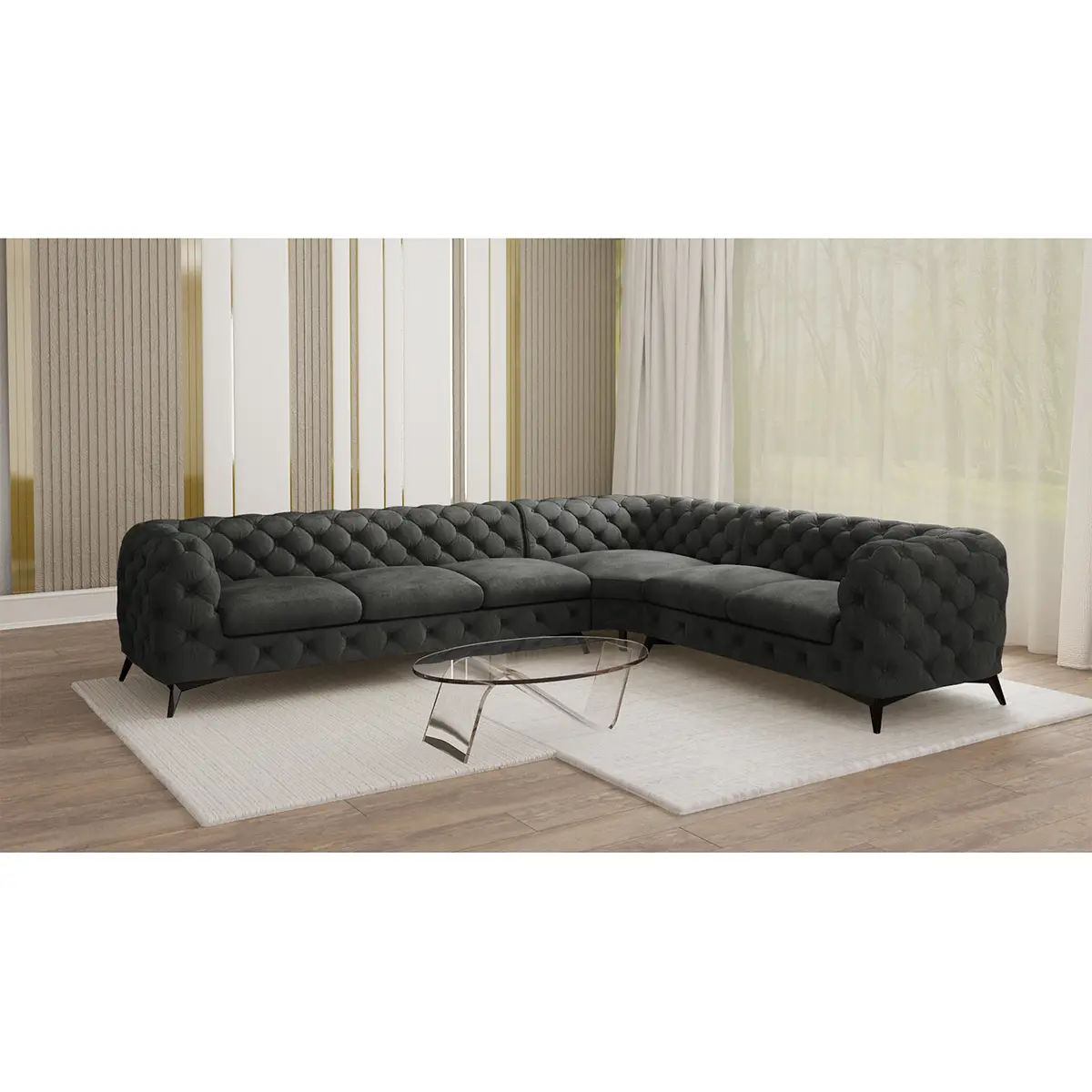 Ecksofa Laviva VI | Grau