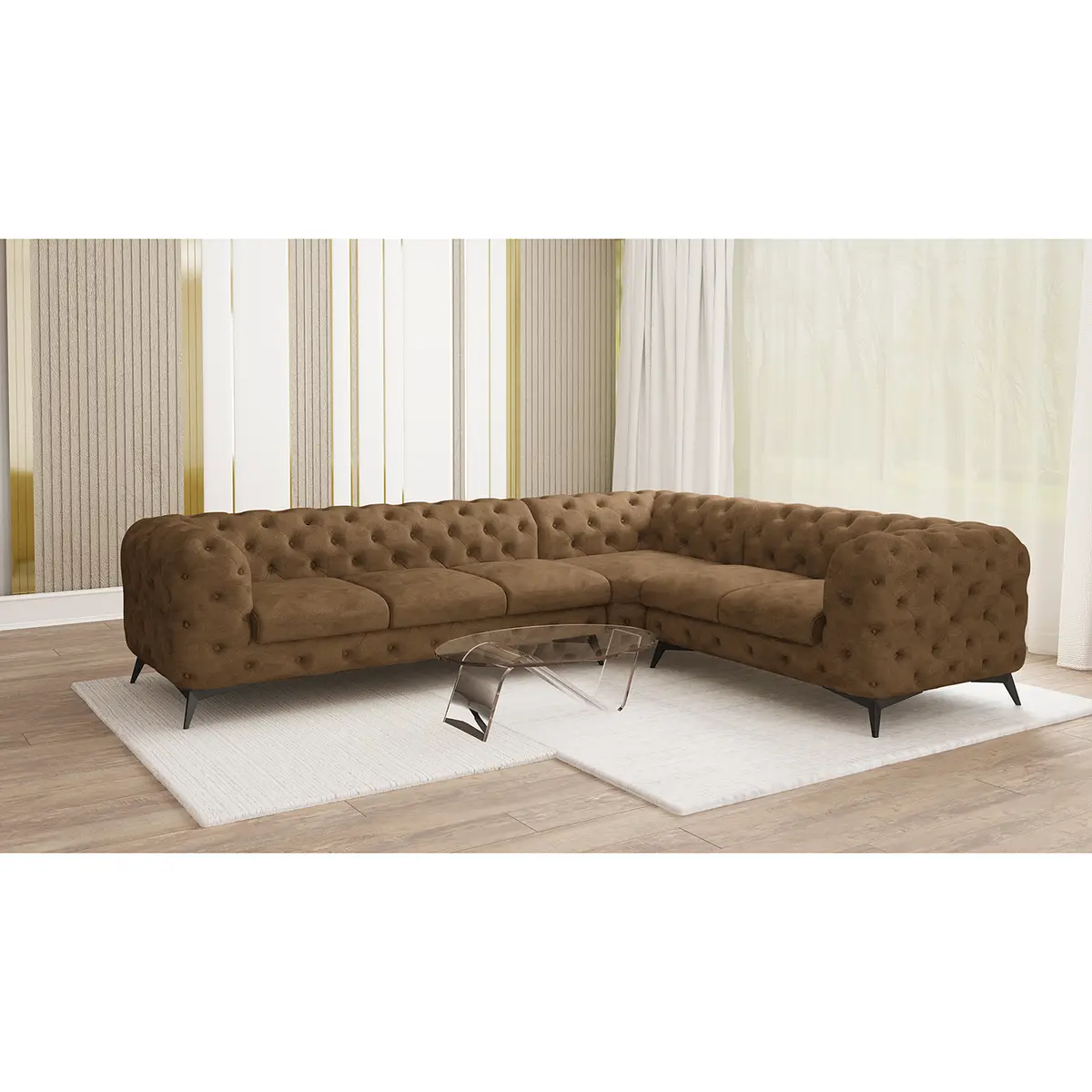 Ecksofa Laviva VI | Braun