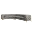 Ecksofa Ravi | Braun