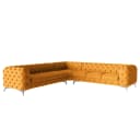 Ecksofa III Gelb Microfaser Enza | Gelb
