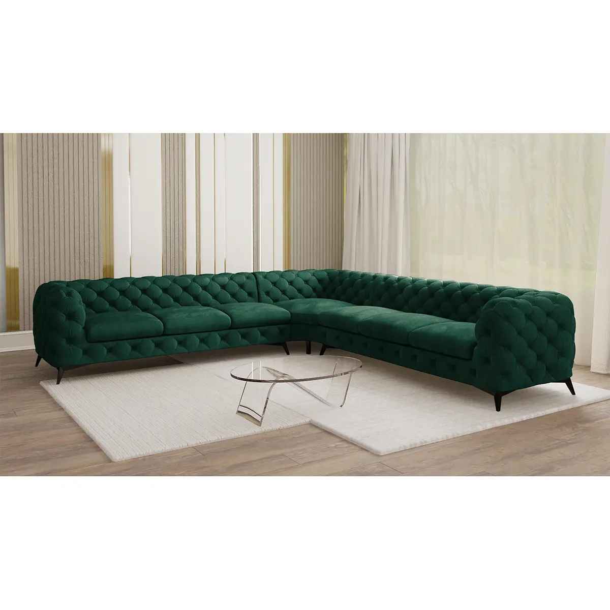 Ecksofa Ravi | Grün