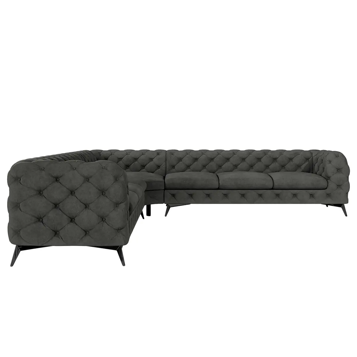 Ecksofa Ravi | Grau