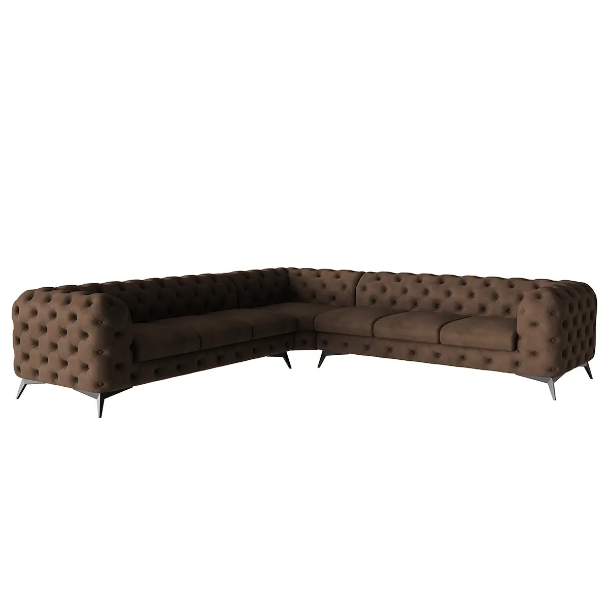 Ecksofa Priya | Braun