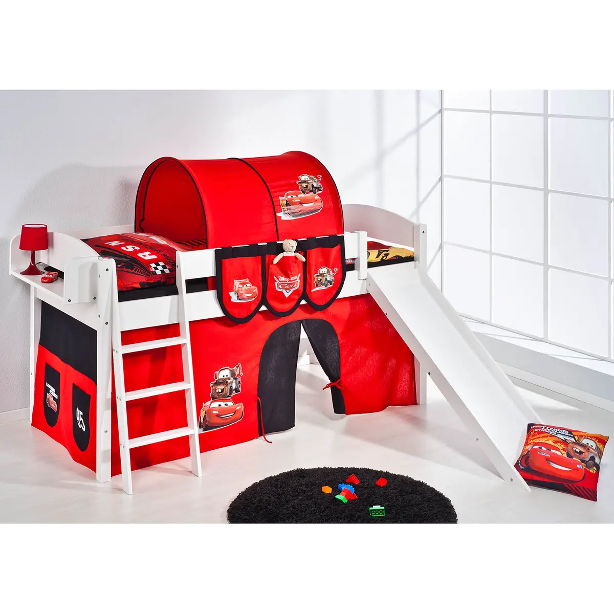 Hochbett Disney Cars | Weiß