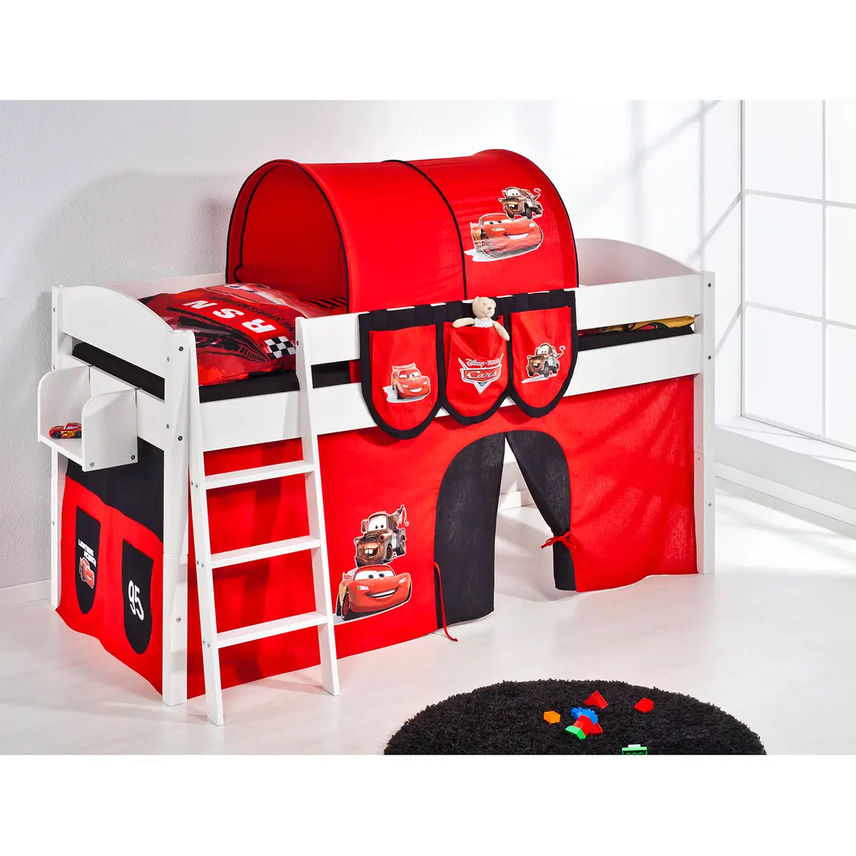 Hochbett Disney Cars | Weiß