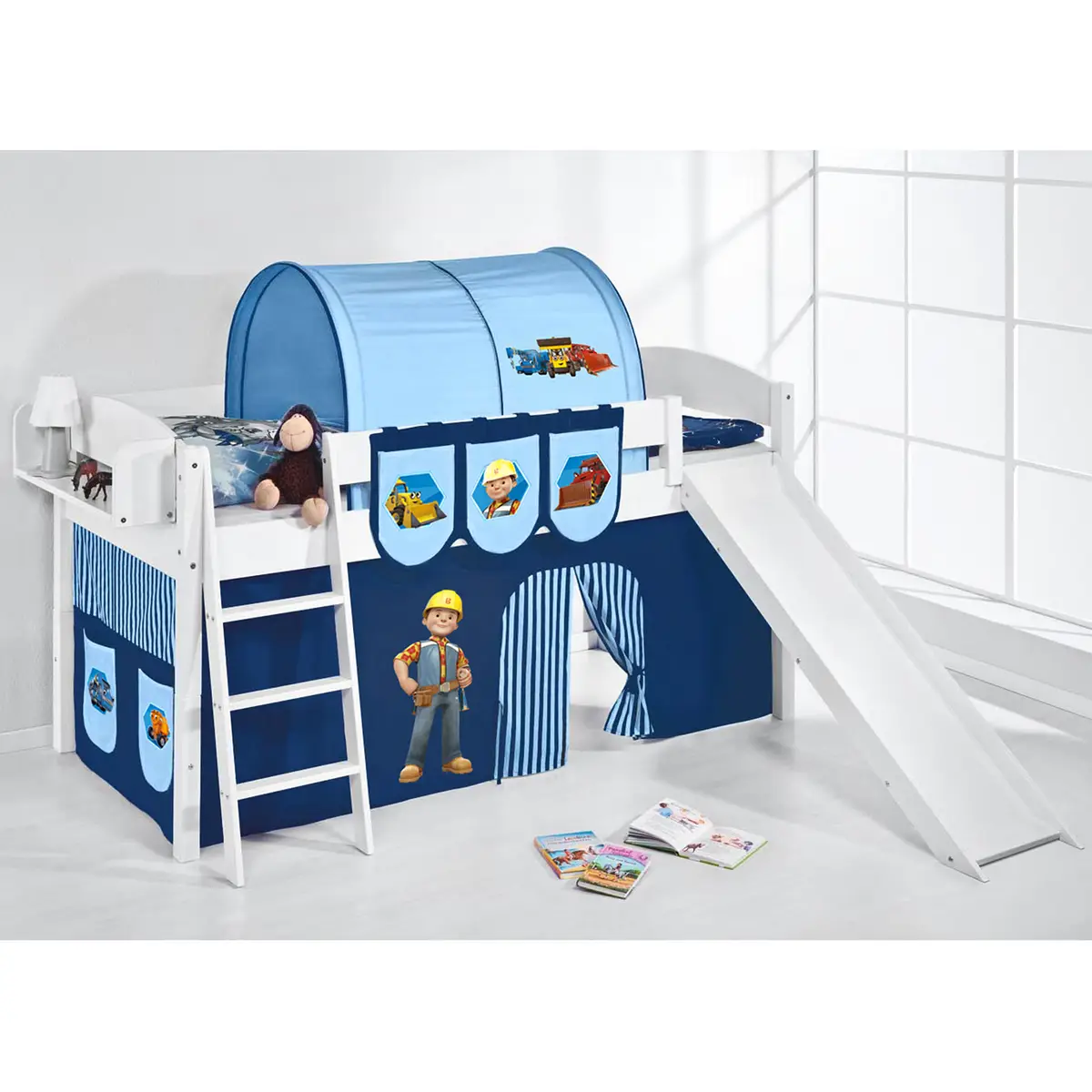Hochbett Bob der Baumeister | Weiß