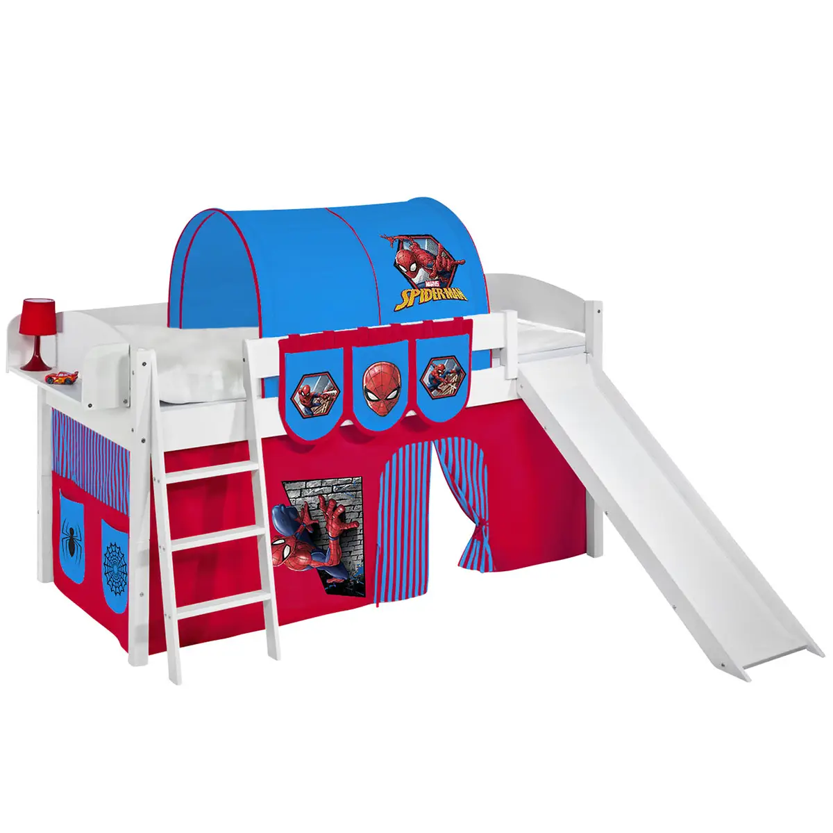 Hochbett Spiderman | Weiß