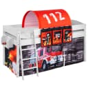 Hochbett Feuerwehr 90 x 200cm Weiß mit Leiter | Weiß