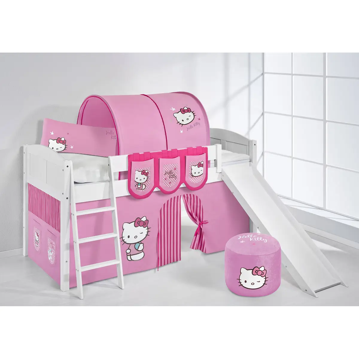 Hochbett Hello Kitty | Weiß