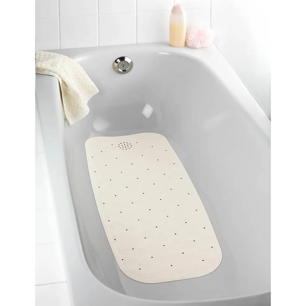 Wanneneinlage Natur-Kautschuk | Beige