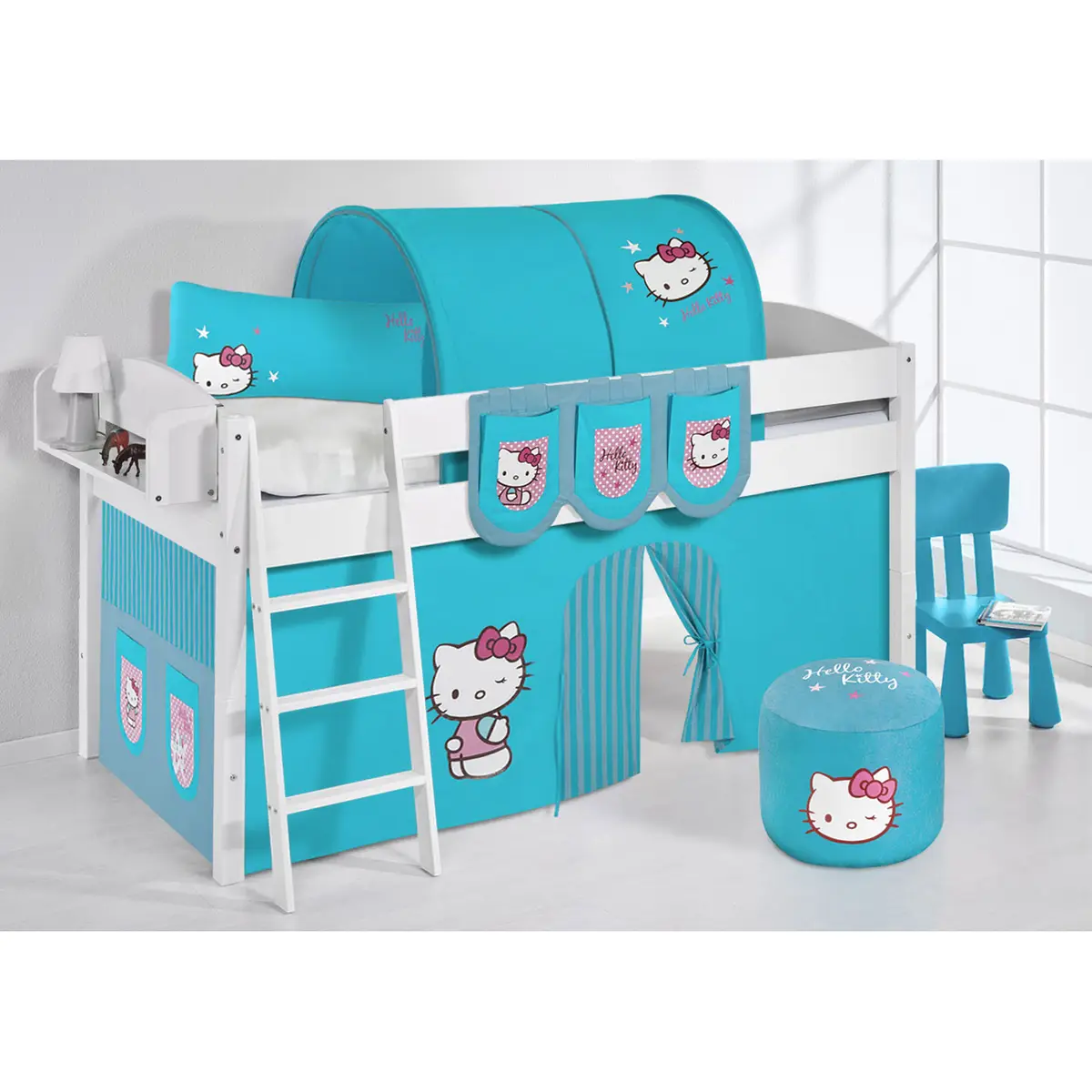 Hochbett Hello Kitty | Weiß