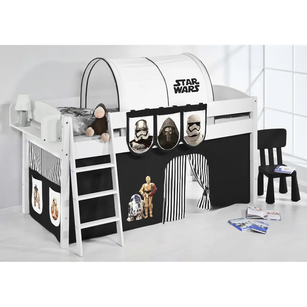 Hochbett Star Wars | Weiß