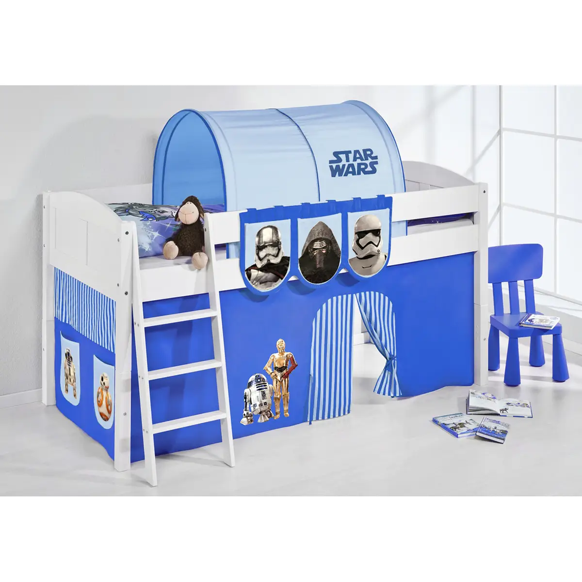Hochbett Star Wars | Weiß