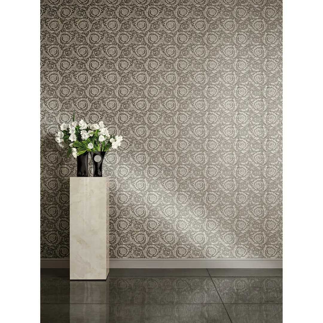 Vliestapete Blumen | Beige