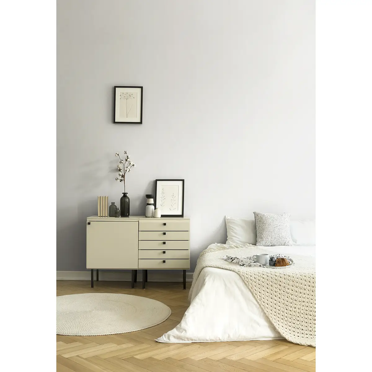 Vliestapete Ila | Beige