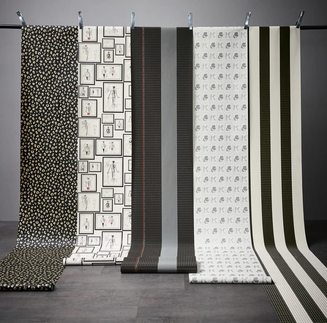 Vliestapete Stripes | Schwarz