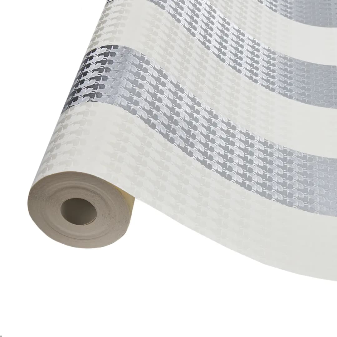 Vliestapete Stripes | Grau