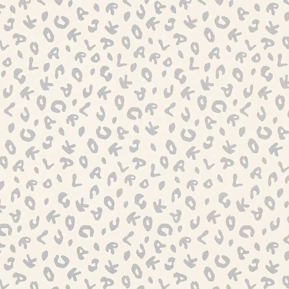Vliestapete Leopard | Grau