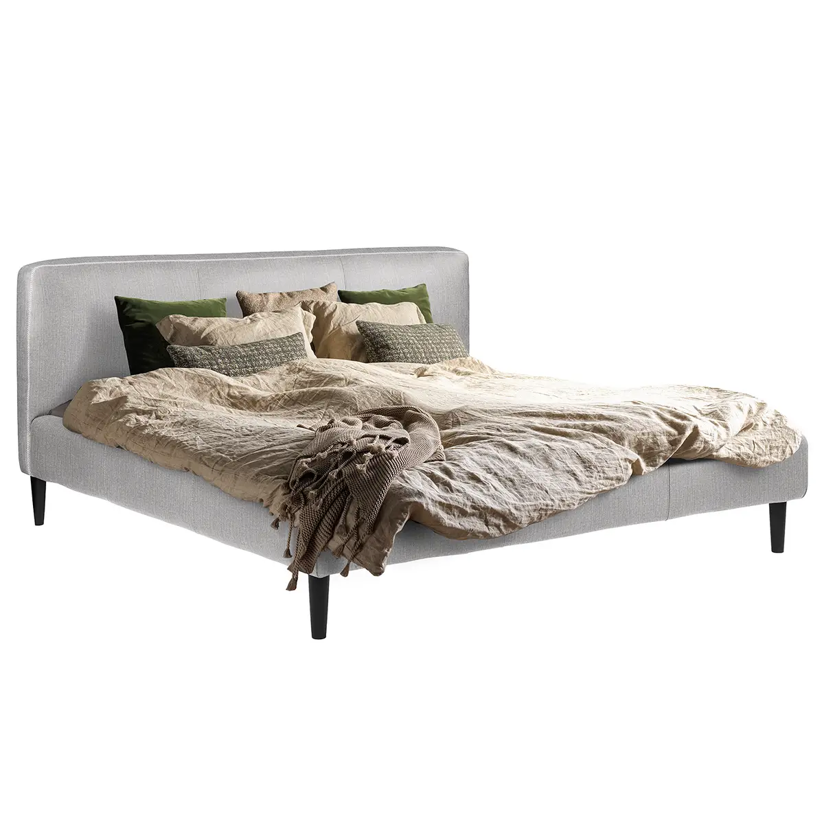 Polsterbett Steve 140 x 200cm | Beige