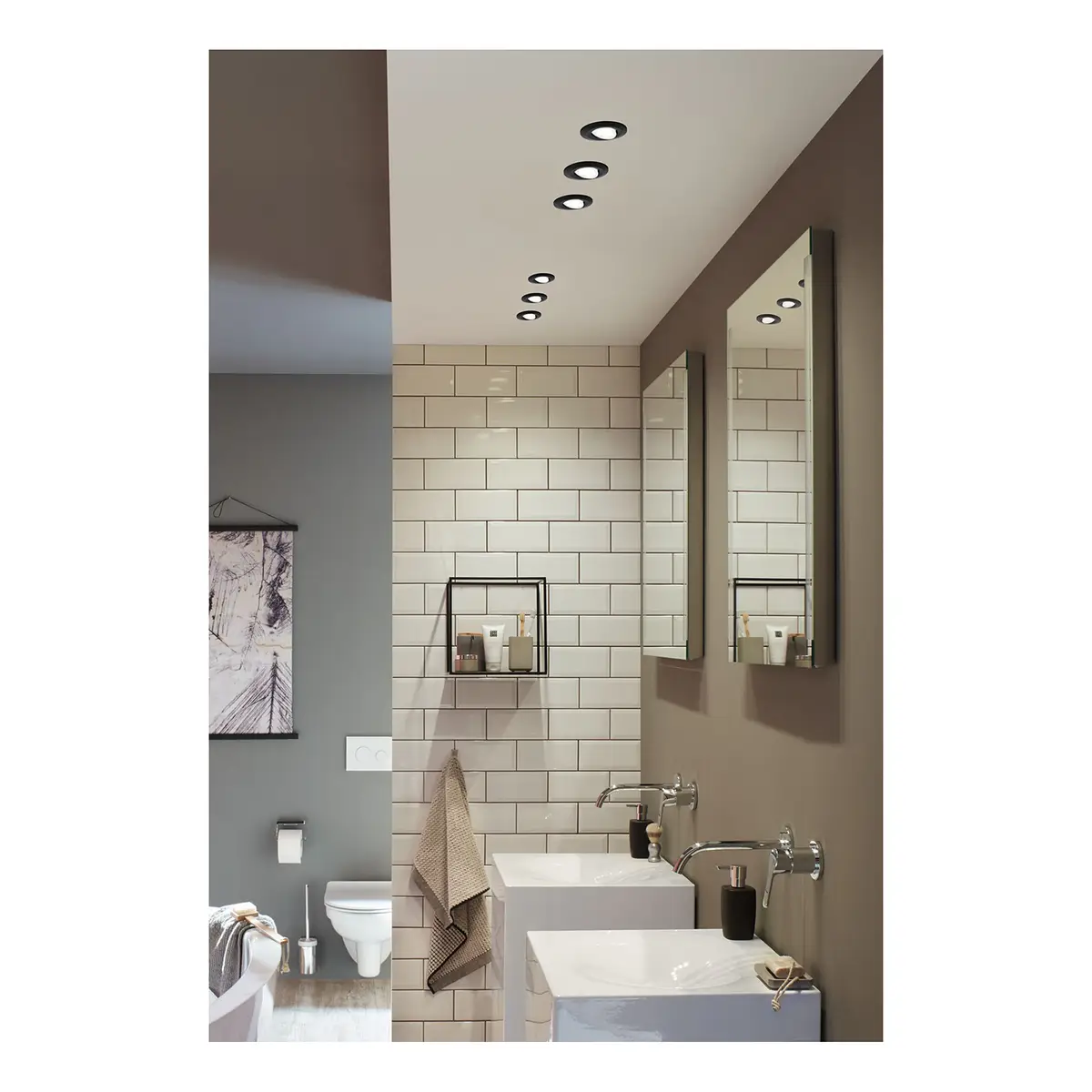 LED-Deckenleuchte Calla | Schwarz