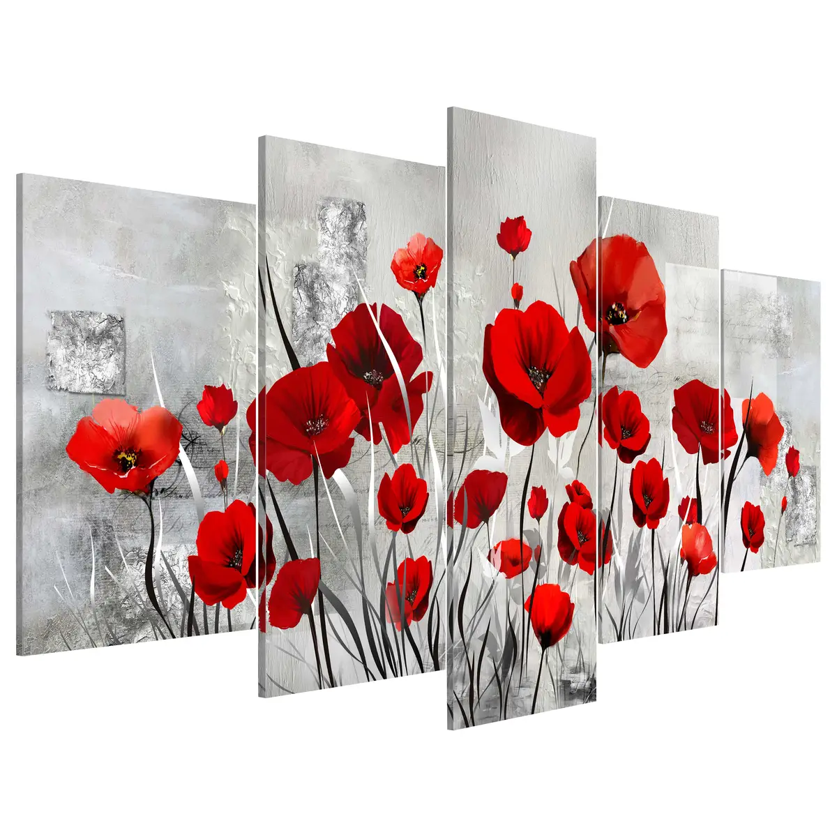 Wandbild Scarlet Cloud | Grau