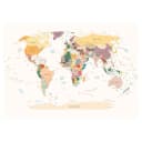 Fototapete World Map | Mehrfarbig