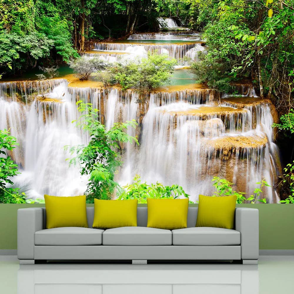 Fototapete Thai Wasserfall | Grün