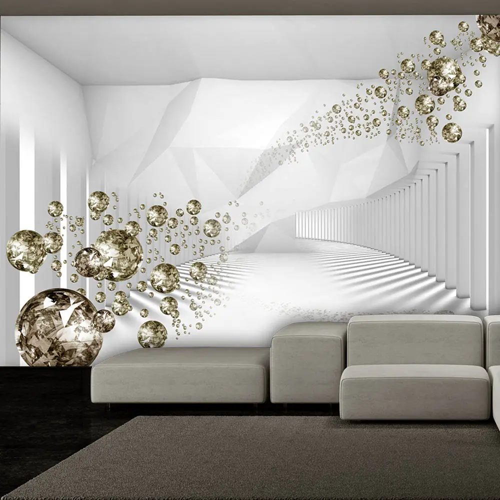 Fototapete Diamond Corridor Grey | Grau