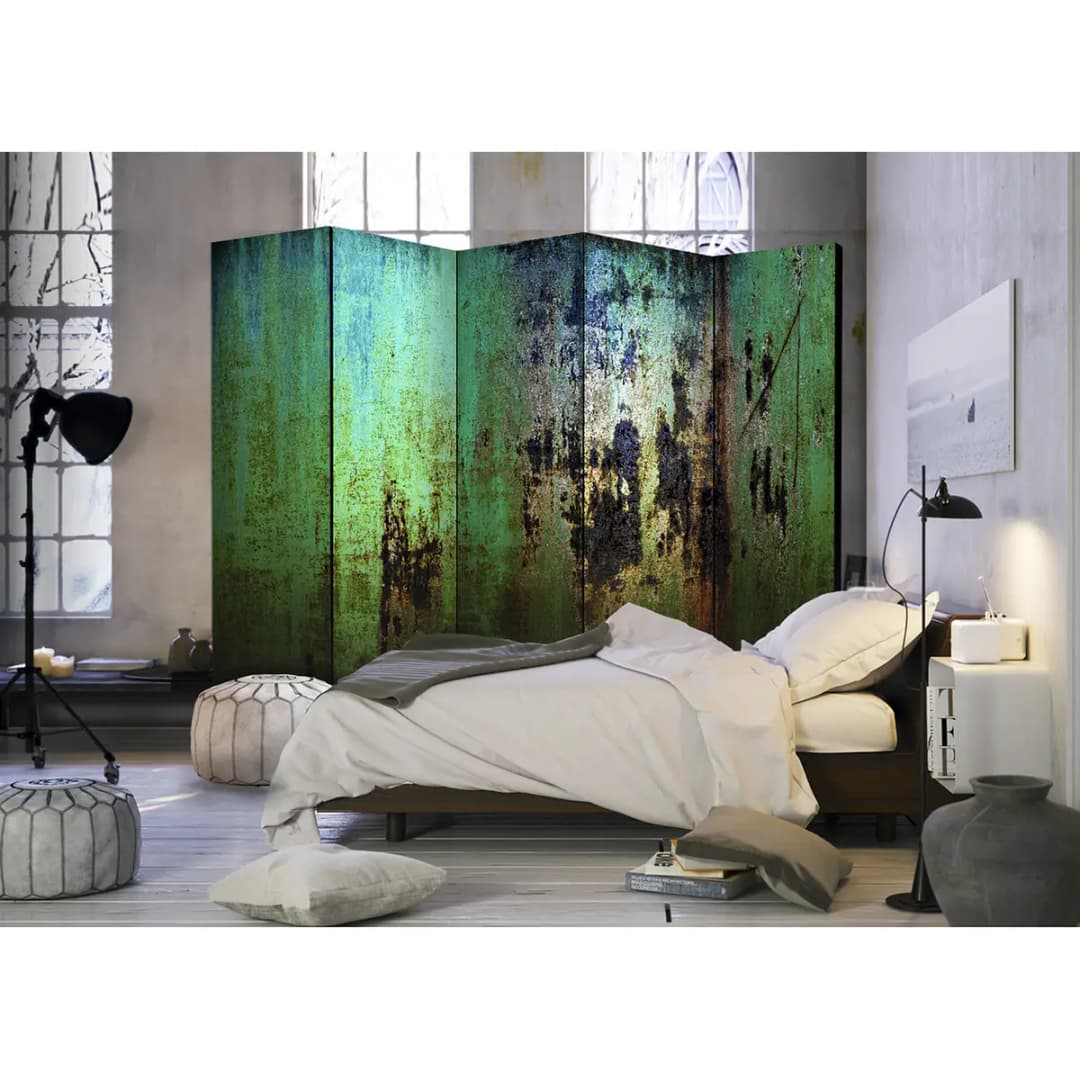 Paravent Emerald Mystery Fleece Grün | Grün