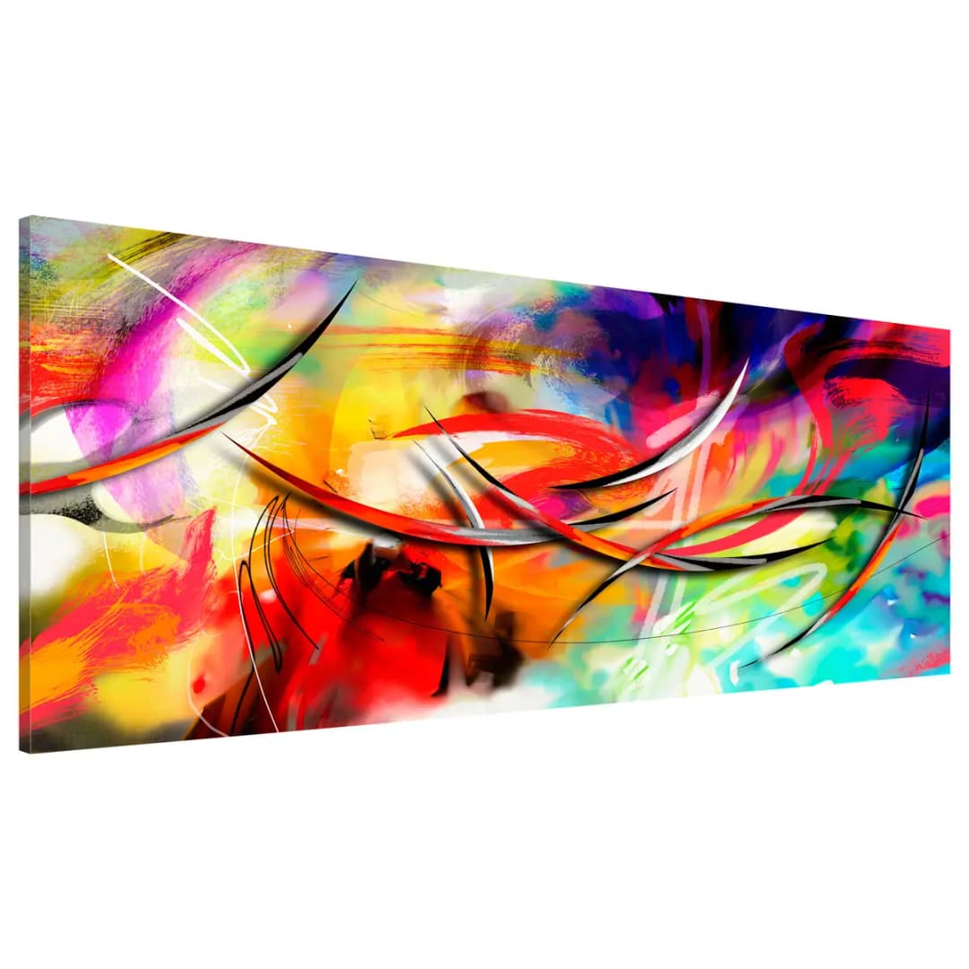 Wandbild Dance of the rainbow | Mehrfarbig