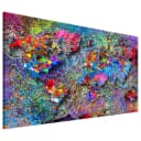 Wandbild Jackson Pollock Inspiration Leinen Multicolor