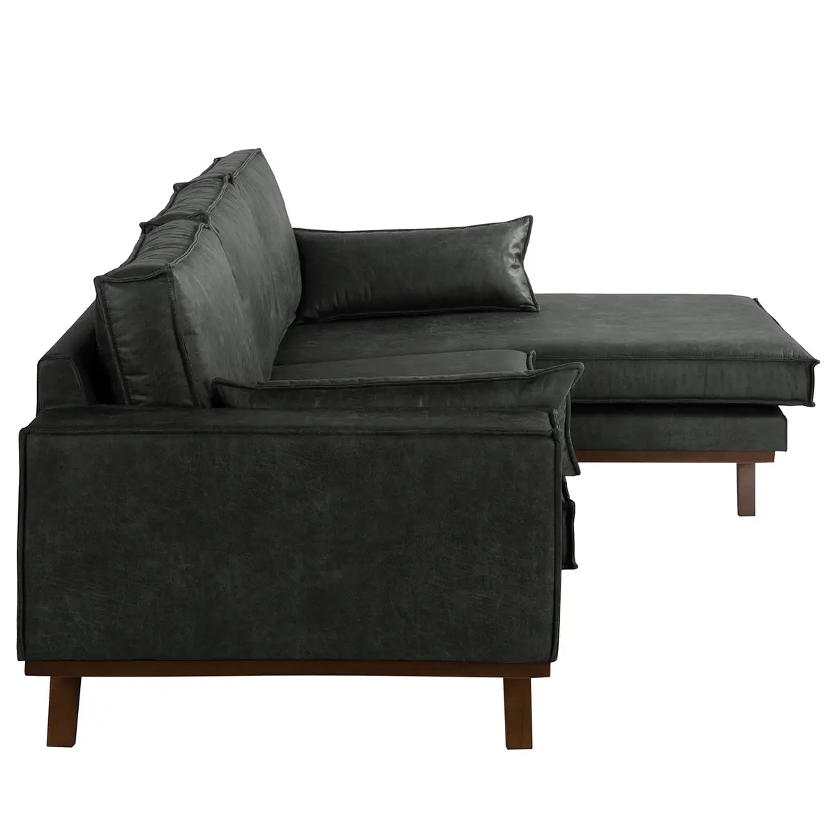 Ecksofa Jurga | Schwarz