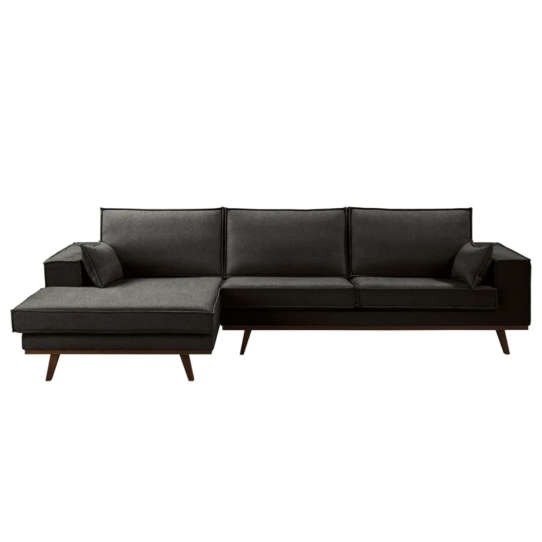 Ecksofa Jurga | Schwarz