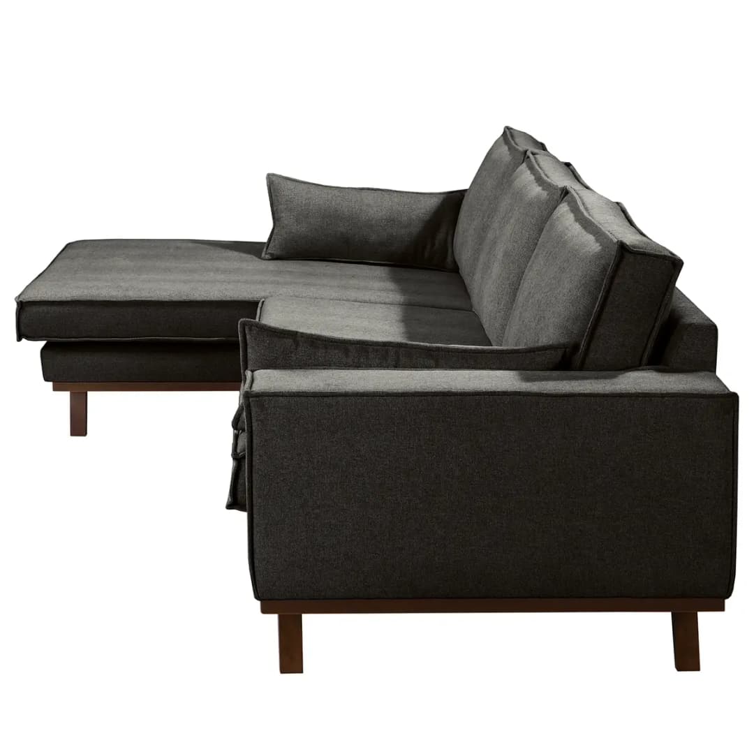 Ecksofa Jurga | Schwarz