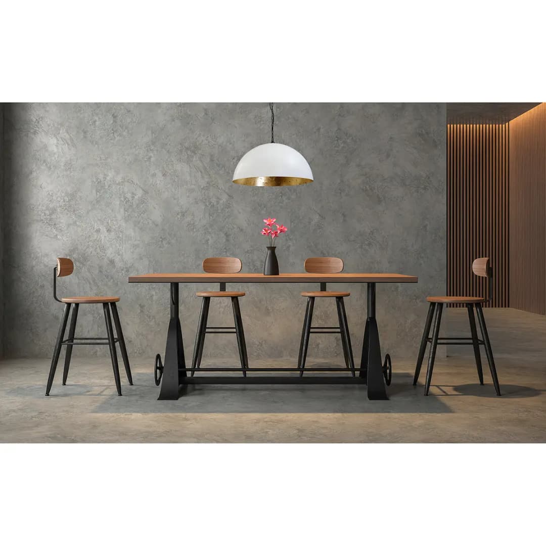 Masterlight Pendelleuchte Larino I Ø 60cm Gold/Weiß | Mehrfarbig