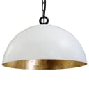 Pendelleuchte Larino I Ø 40cm Gold/Weiß | Mehrfarbig