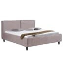 Polsterbett Vio 160 x 200cm Flachgewebe Meave Pink/Beige Buche