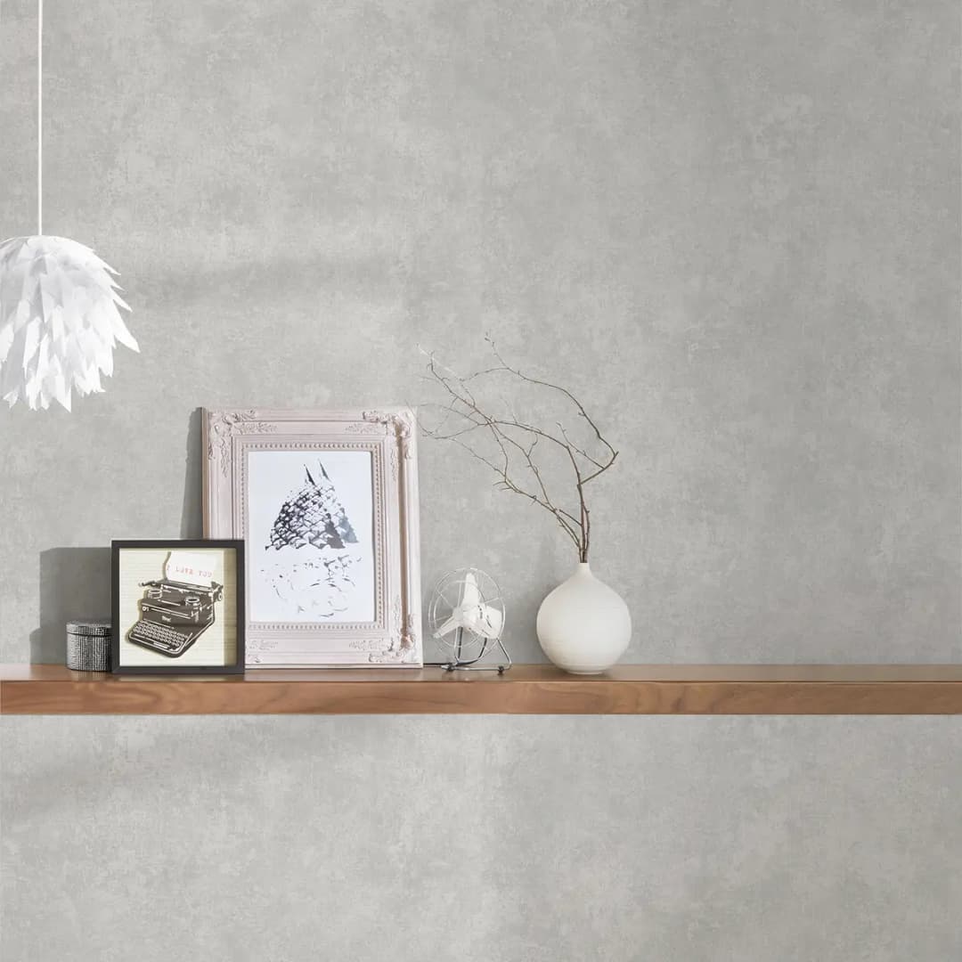 Vliestapete Bromyard | Grau