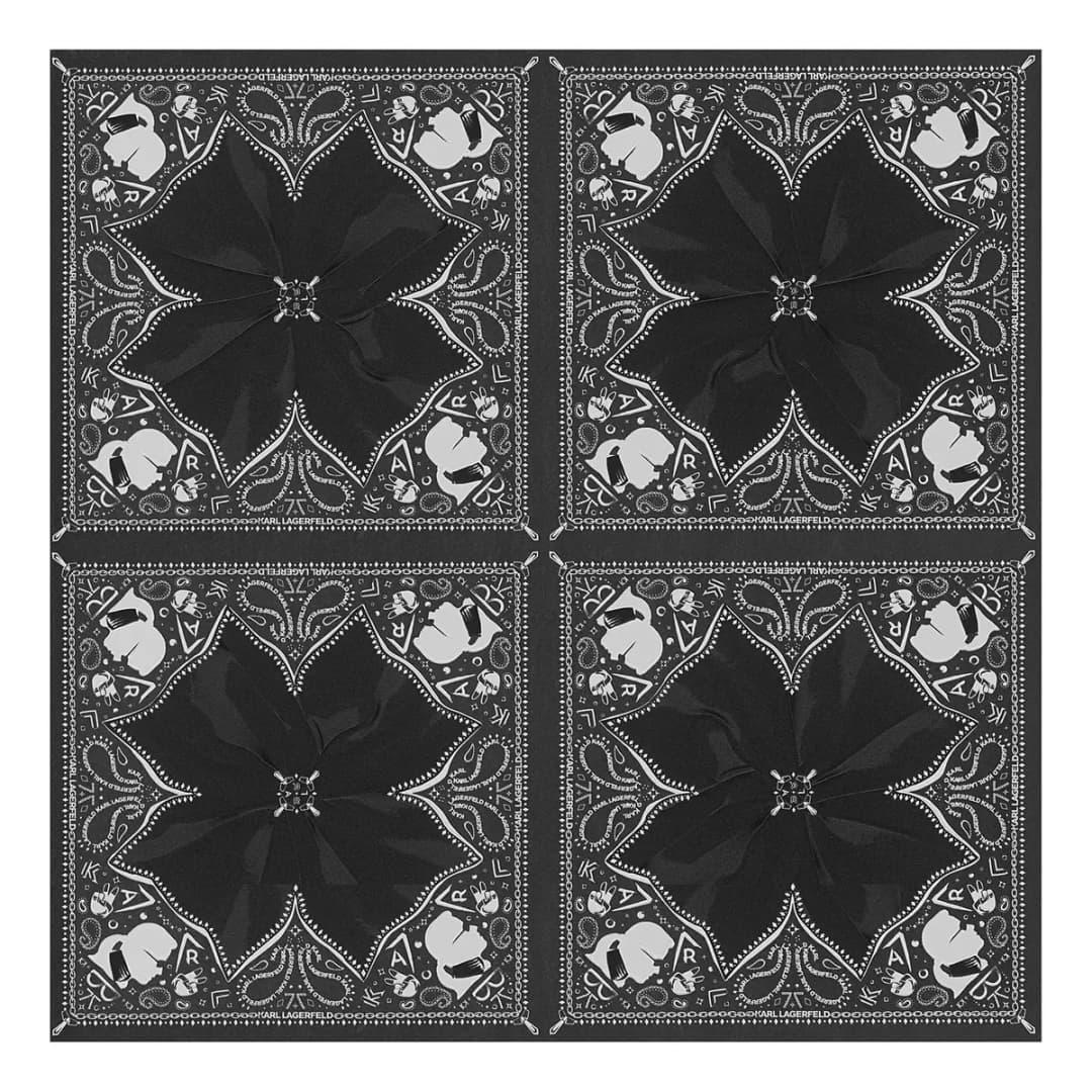 Vliestapete Kaleidoscope Paisley | Schwarz