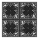 Vliestapete Kaleidoscope Paisley | Schwarz
