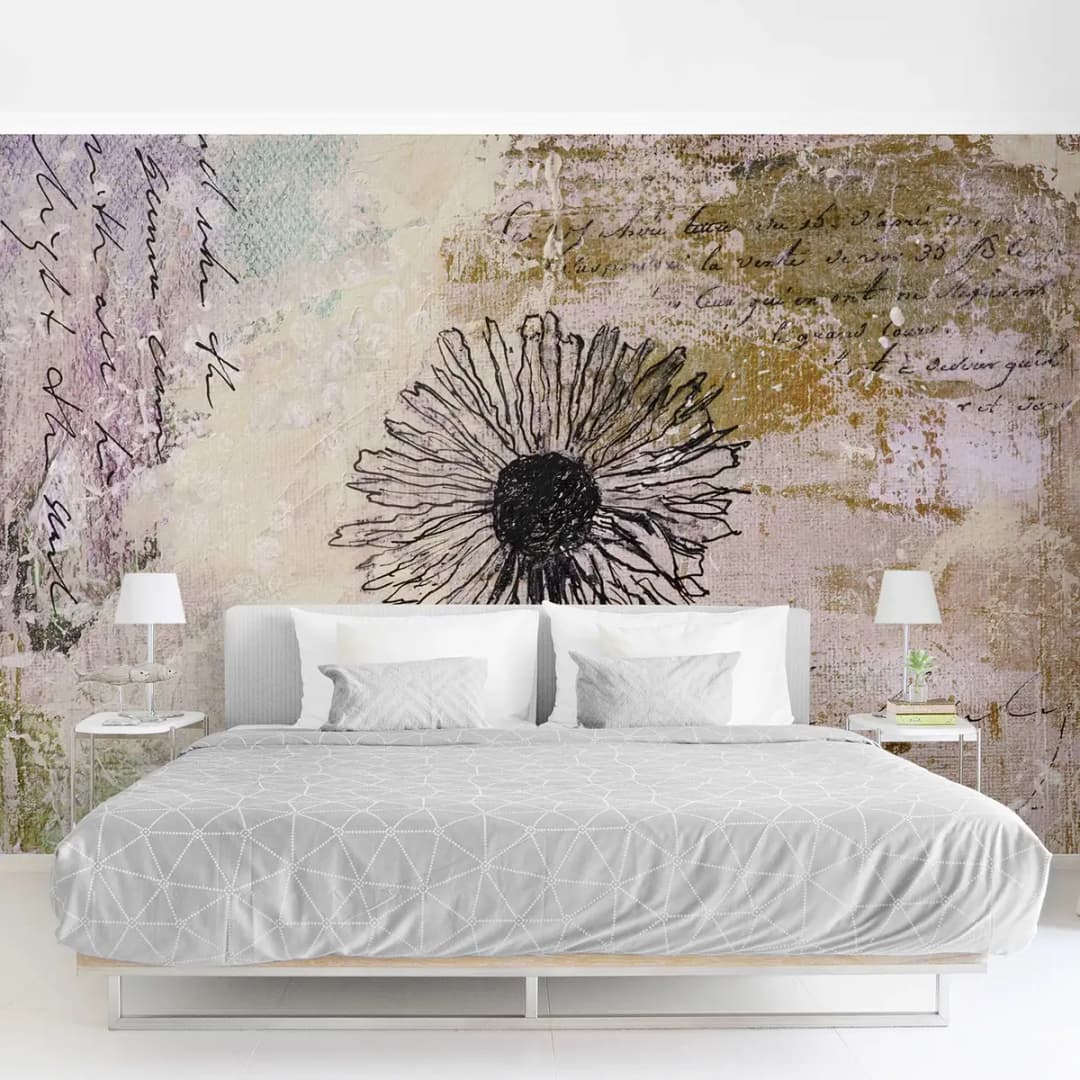 Vliestapete Shabby Pusteblume | Braun