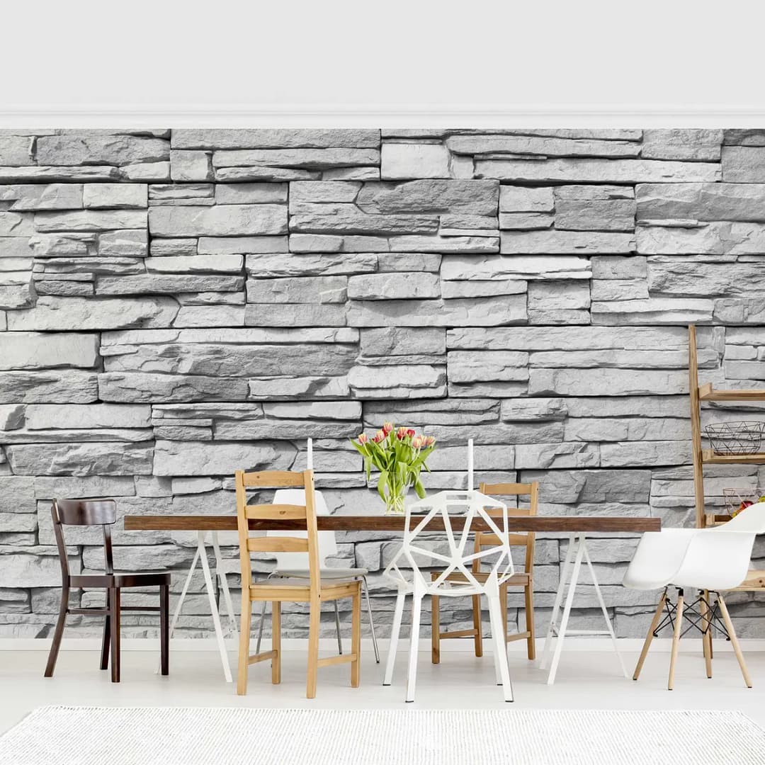 Vliestapete Ashlar Masonry | Mehrfarbig
